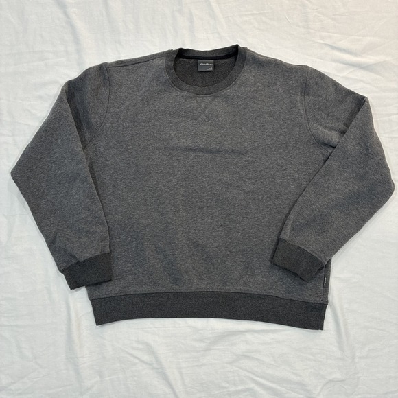 Eddie Bauer Other - Eddie Bauer Sweatshirt Mens Large Gray Soft Fleece Crewneck Pullover Casual